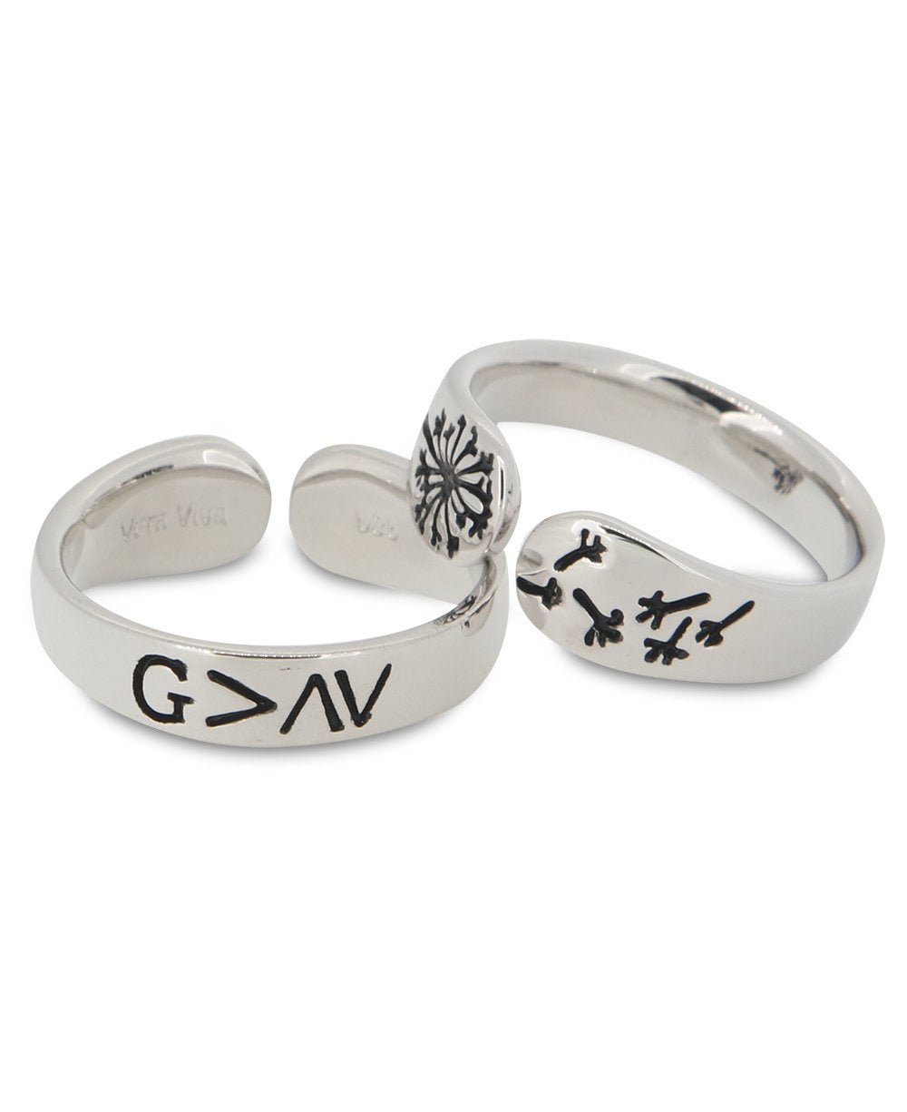 God is Greater Than the Highs and Lows, Sterling Adjustable Ring、mySite、topwebapps