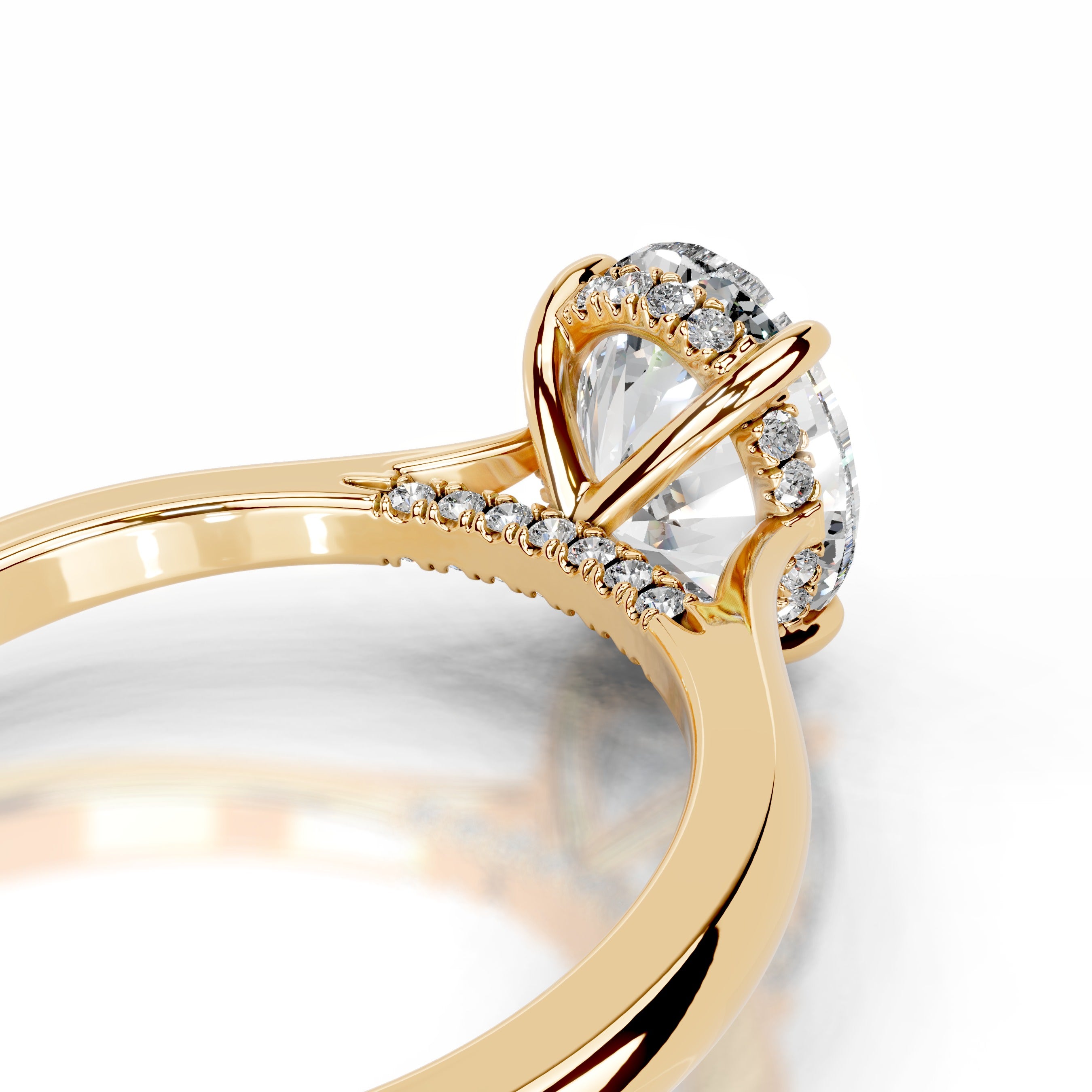 Bahia Diamond Engagement Ring - 18K Yellow Gold、mySite、hinf8tx79