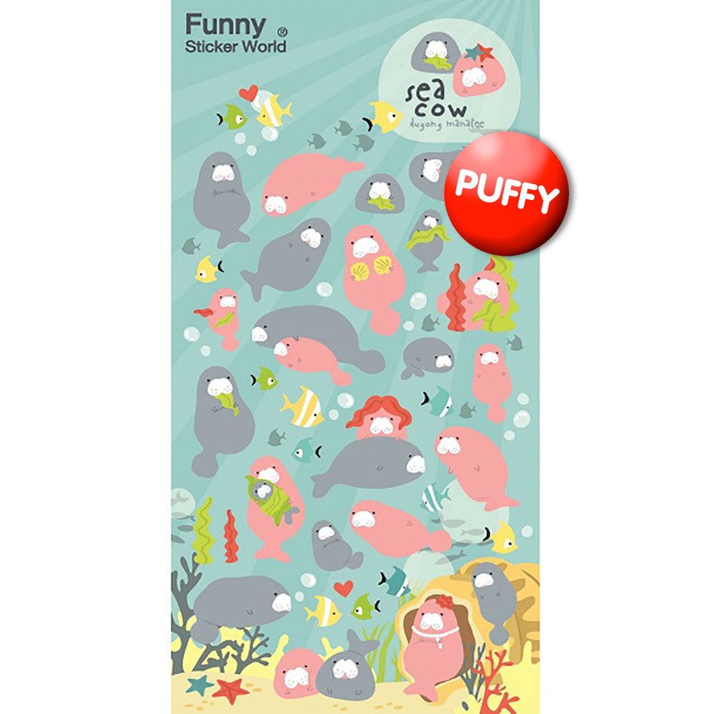  Manatees Puffy Stickers、mySite、ghnorth