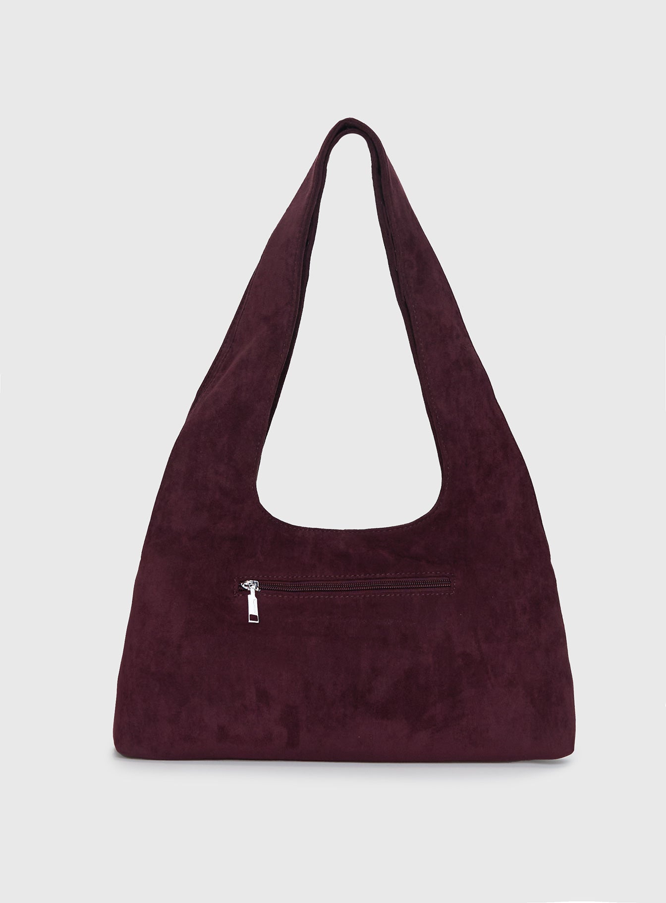 Lemoni Faux Suede Stud Bag Burgundy、mySite、solidvoid