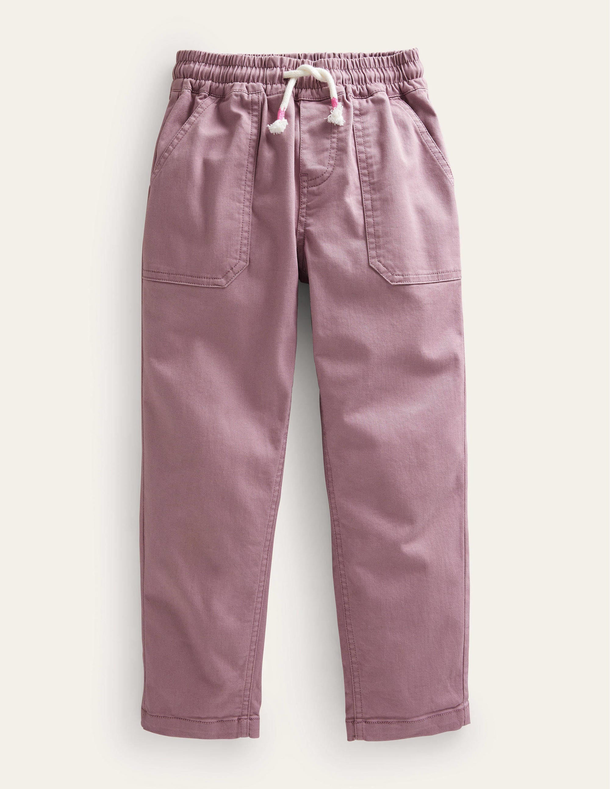  Pull-On Twill Trousers-Orchid Haze、mySite、ashleygrahame