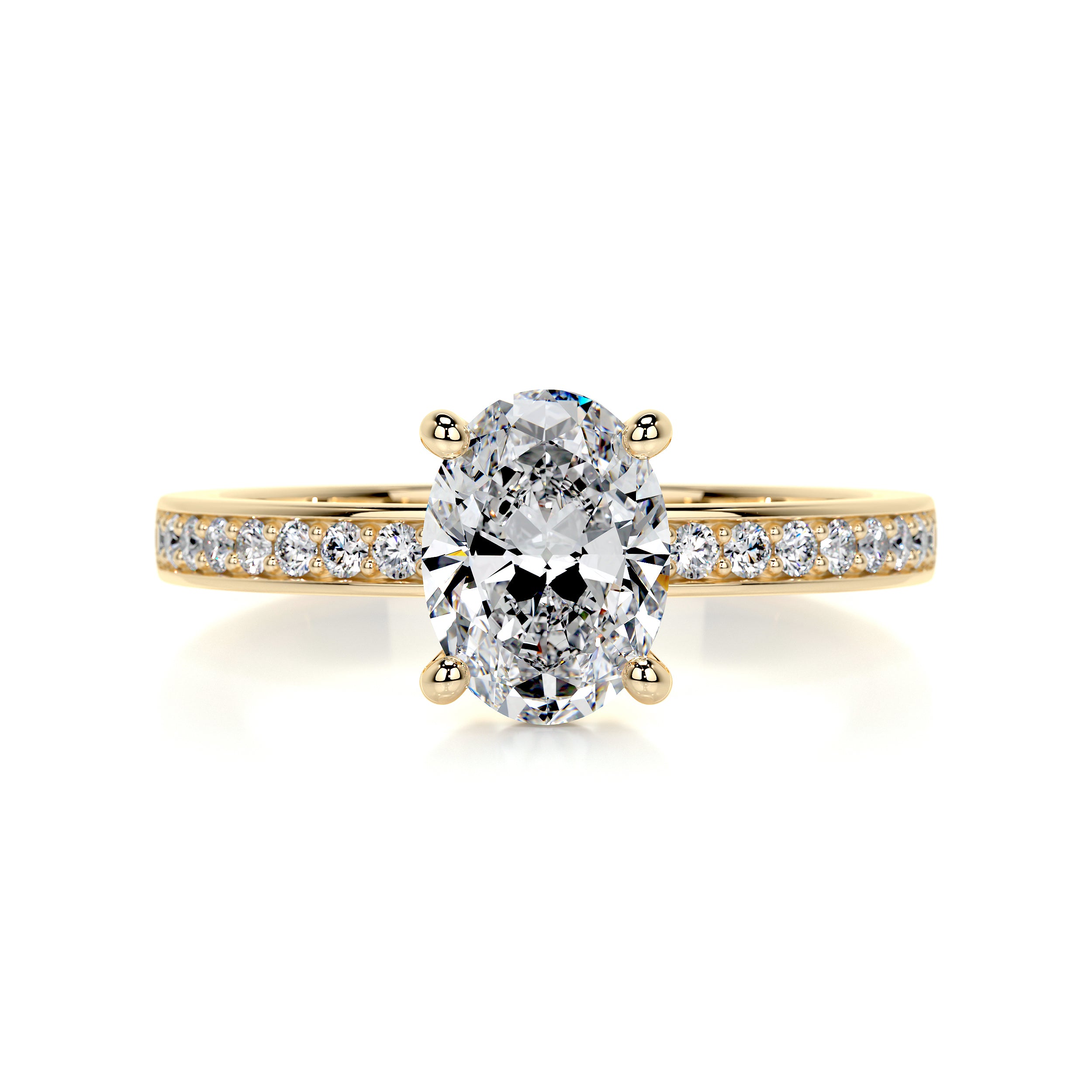 Giselle Diamond Engagement Ring -18K Yellow Gold、mySite、hinf8tx79