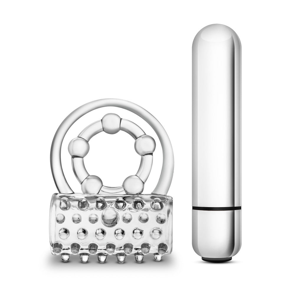 Stay Hard By Blush® | Super Clitifier: 3-In-1 Clear 10-Function Vibrating Penis Ring、mySite、bottomscart