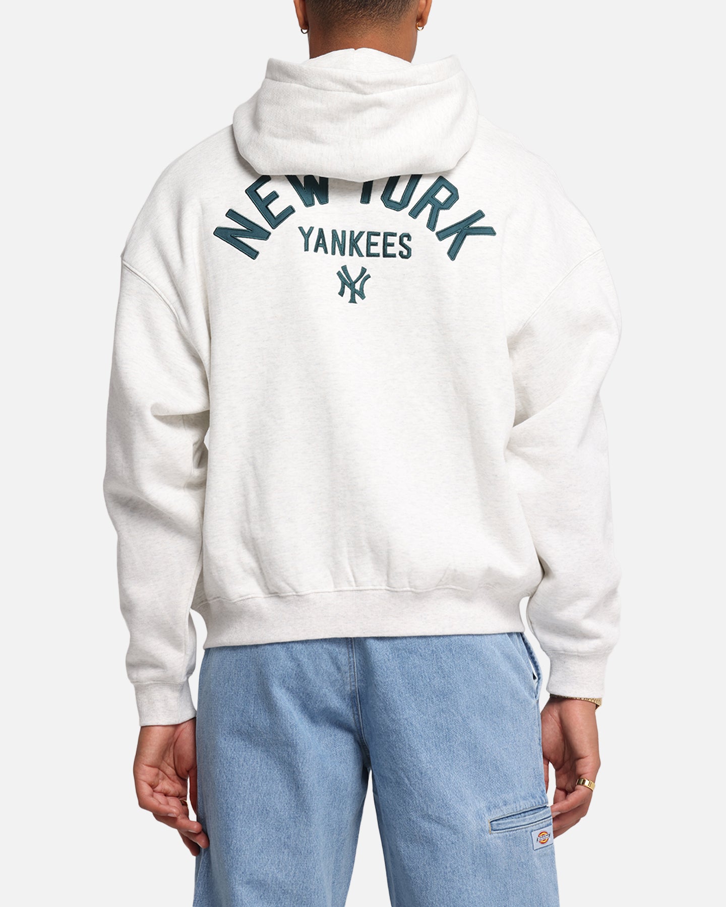 Majestic Athletic New York Yankees Arch FZ Boxy Hoodie White Marle、mySite、zt4zffjzw