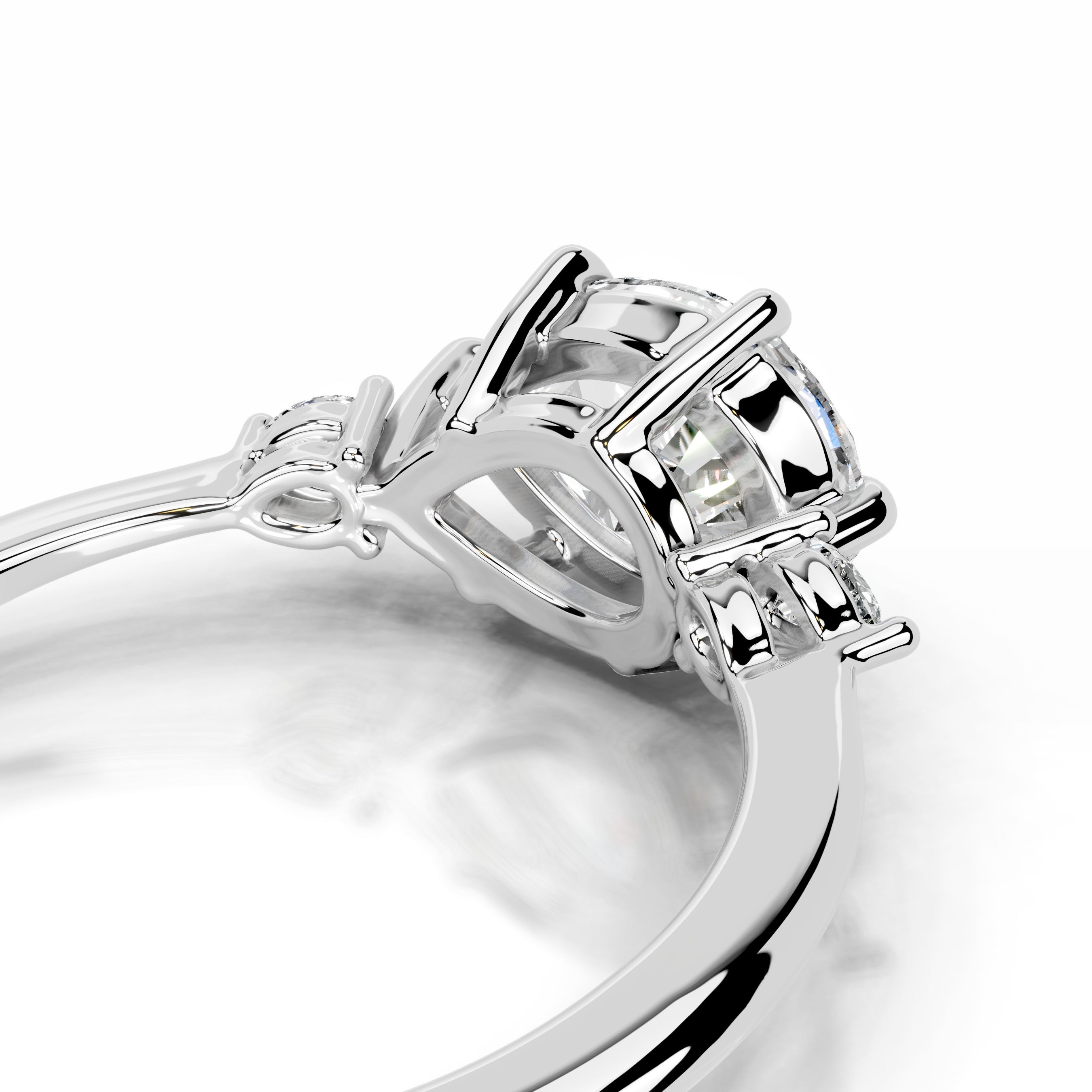 Maura Diamond Engagement Ring - 18K White Gold、mySite、hinf8tx79