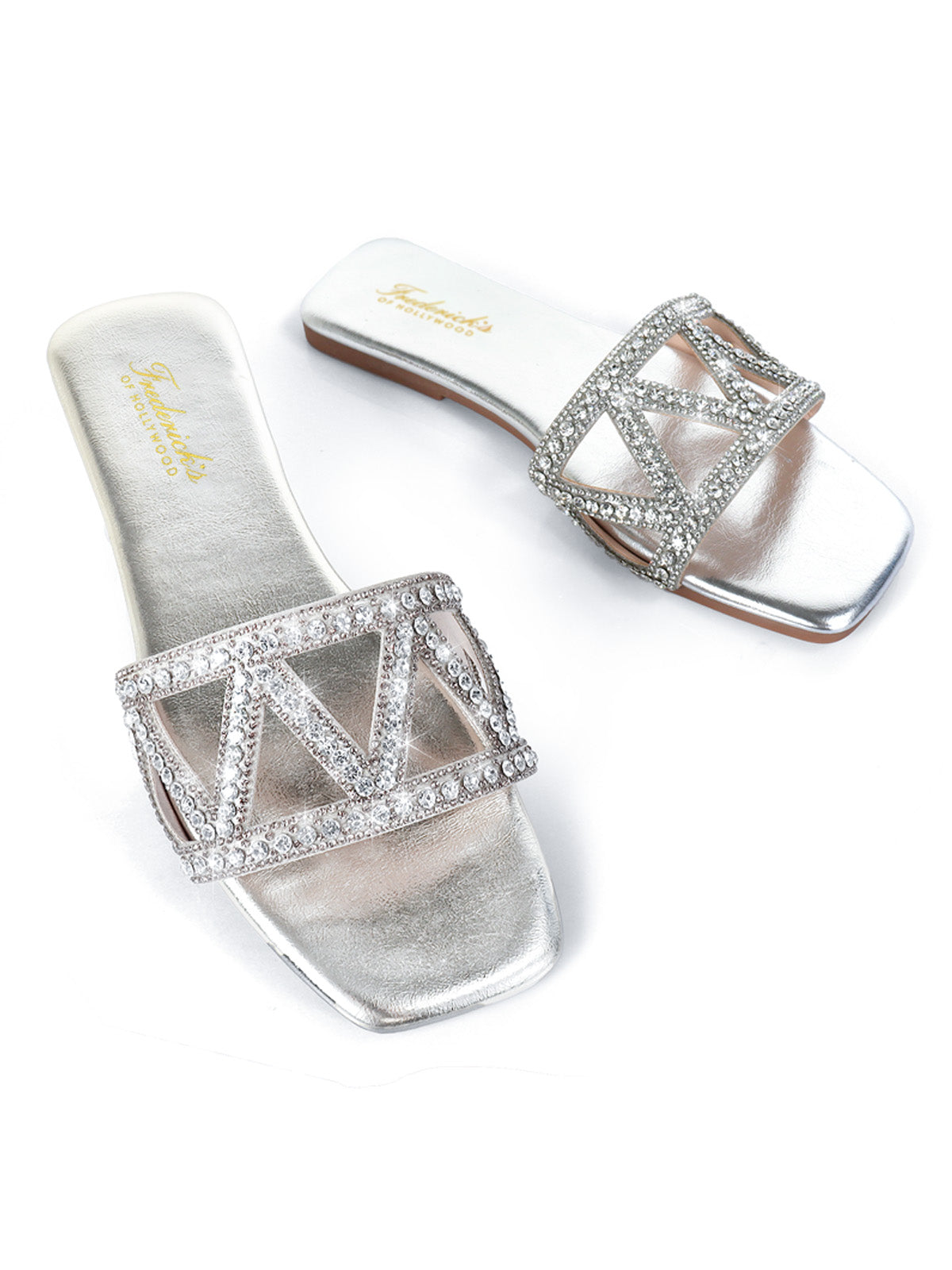 Lucy Rhinestone Flat Sandal、mySite、bengalsvssteelers