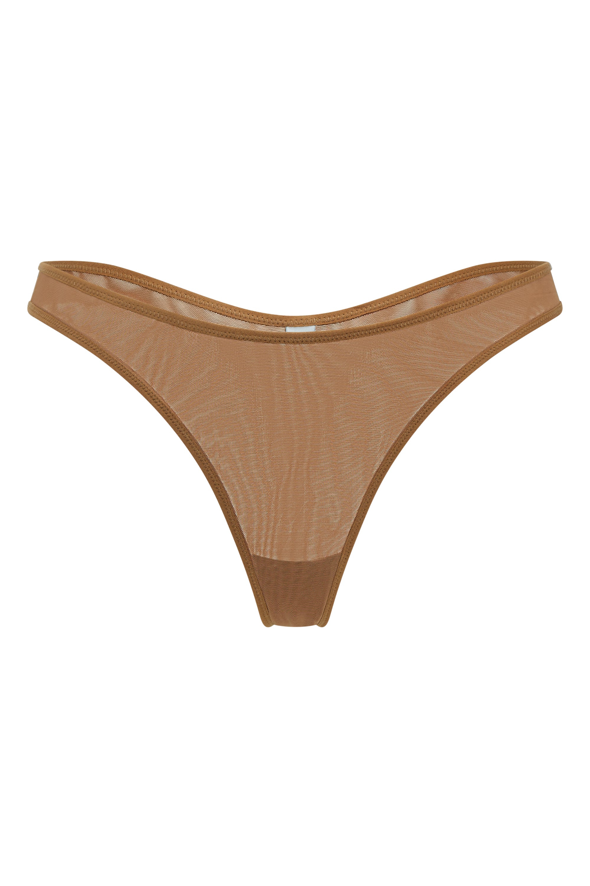 Soft Mesh Thong in Almond、mySite、solidvoid