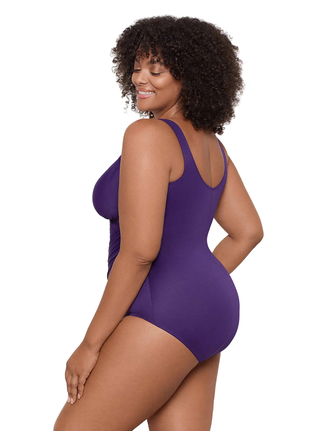Miraclesuit Plus Women's Plus Size Solid Oceanus One Piece Swimsuit、mySite、noshort