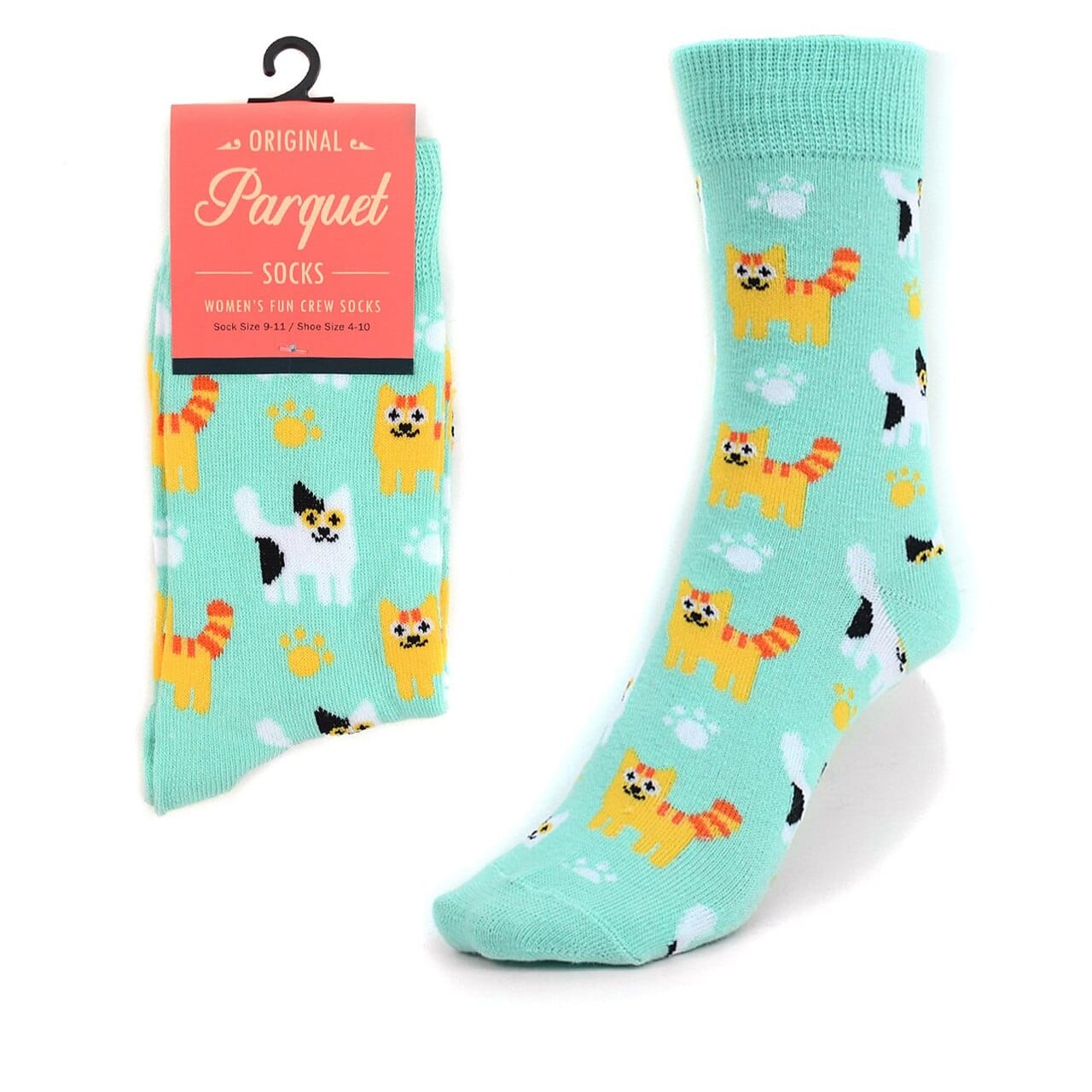 Kitten Cats All Over Crew Socks, 2 Colors, Quality, Unisex、mySite、g9winljtr