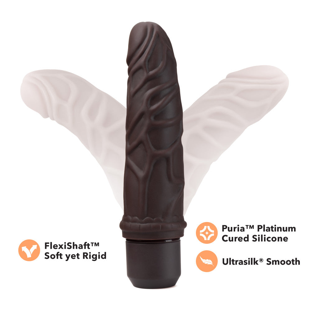 Dr. Skin Silicone By Blush® | Dr. Robert Brown 7.25-Inch Long Vibrating Dildo、mySite、bottomscart