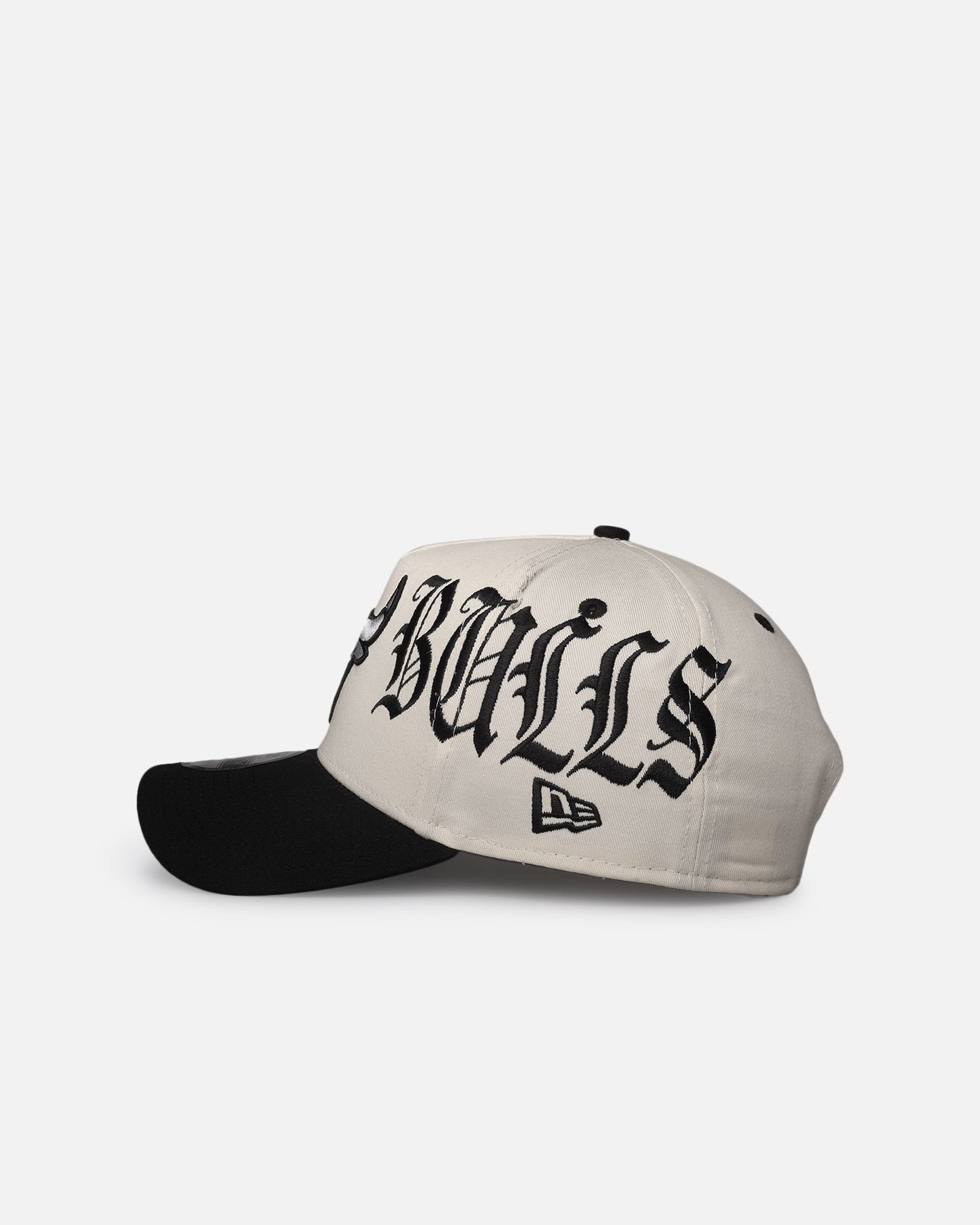 New Era Chicago Bulls 'Gothic Script Two Tone' 9FORTY A-Frame Snapback Chrome/Black、mySite、zt4zffjzw