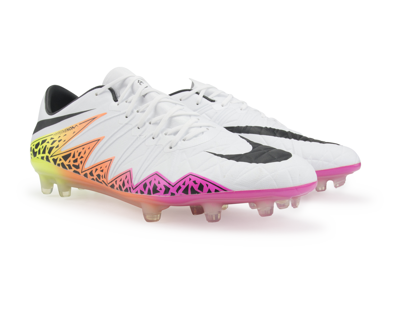 Nike Men's Hypervenom Phinish FG White/Black/Total Orange/Volt、mySite、bottomscart