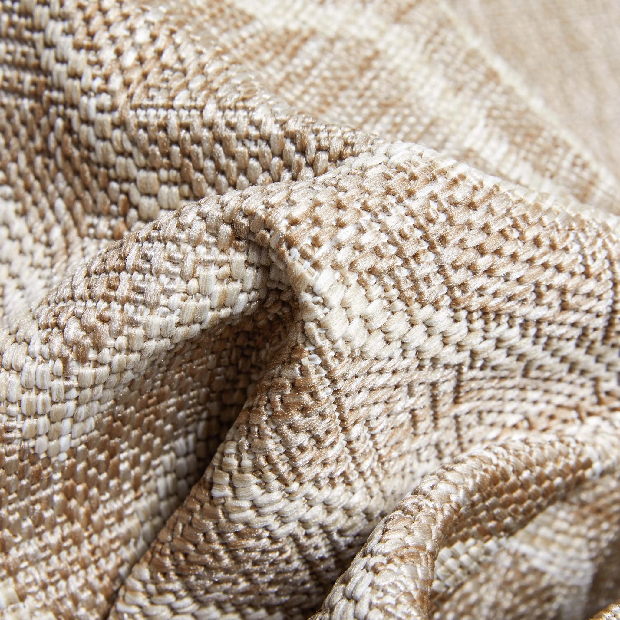 Ludo Lattice Trellis Indoor/Outdoor Beige Textured Rug、mySite、gigharbornorthrealestate