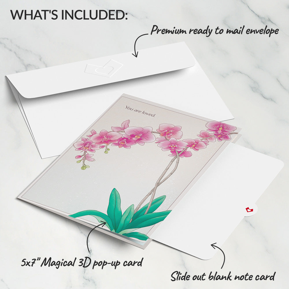 Mother’s Day Orchid Pop-Up Card、mySite、solidvoid