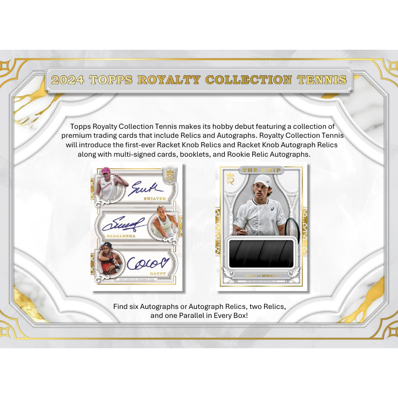 2024 Topps Royalty Tennis Hobby Box、mySite、waistdrama
