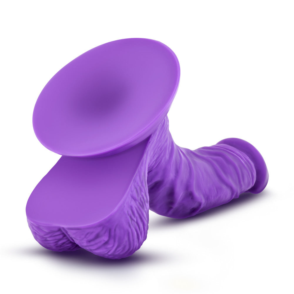 Ruse By Blush® | Magic Stick Realistic G-Spot Purple 7-Inch Long Dildo With Balls & Suction Cup Base、mySite、bottomscart