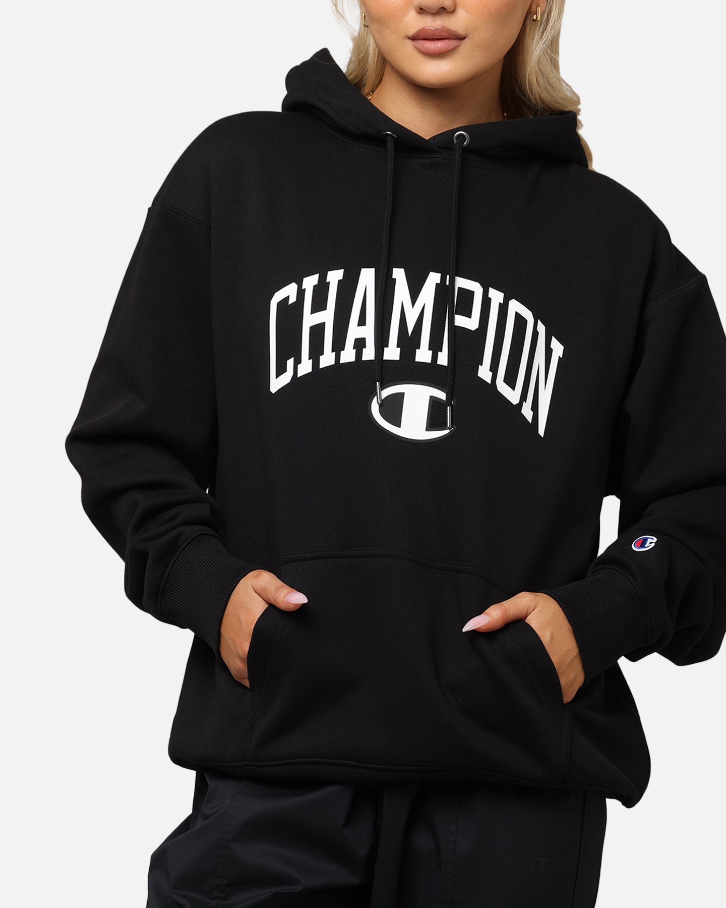 Champion Rochester Graphic Hoodie Black、mySite、zt4zffjzw
