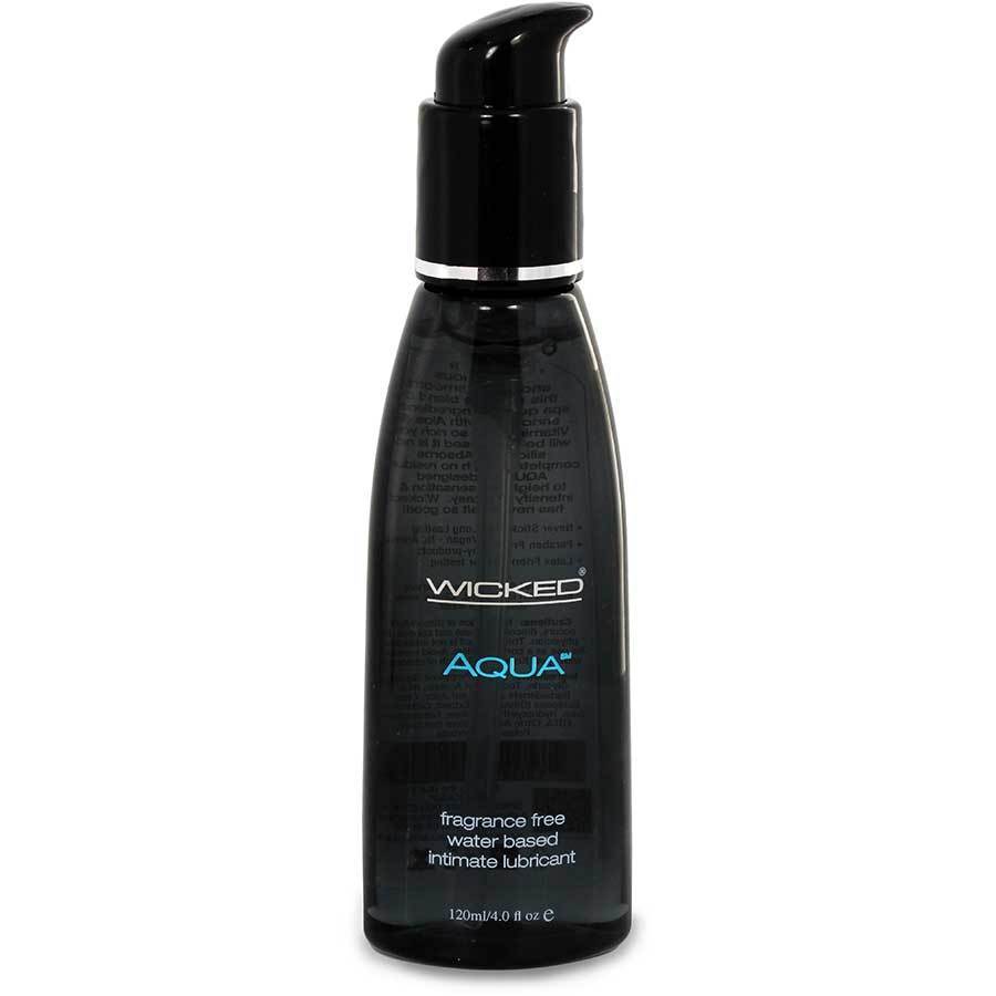 Aqua Water Based Sex Lubricant by Wicked Sensual Care 4 oz、mySite、bottomscart