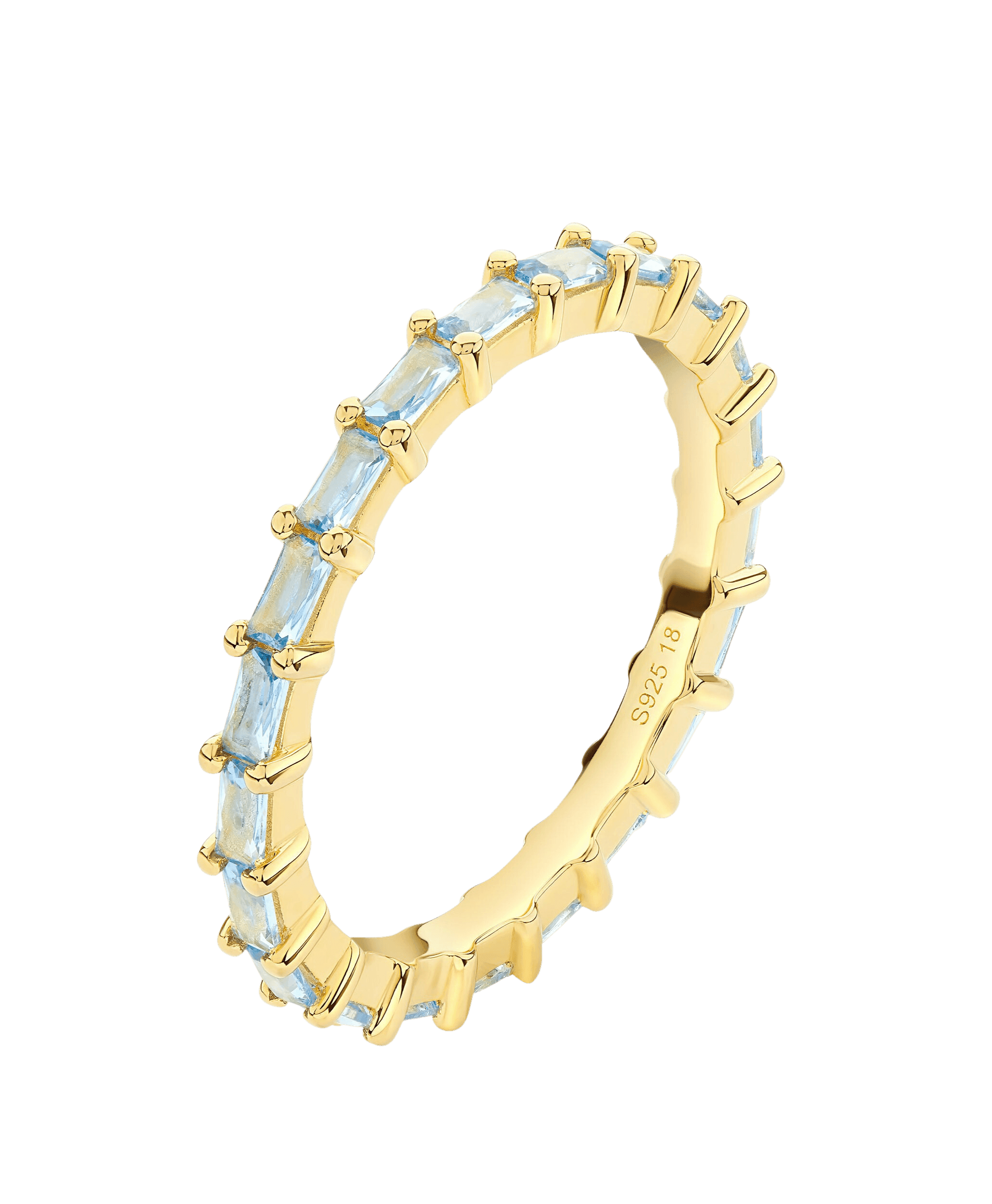 Lilja Ring Blue 18ct Gold Plated、mySite、botmansion