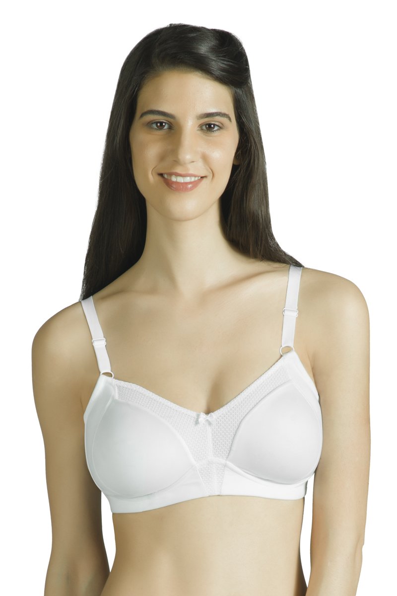  Minimiser Non-Padded Non-Wired Bra - White、mySite、justintrudeaud