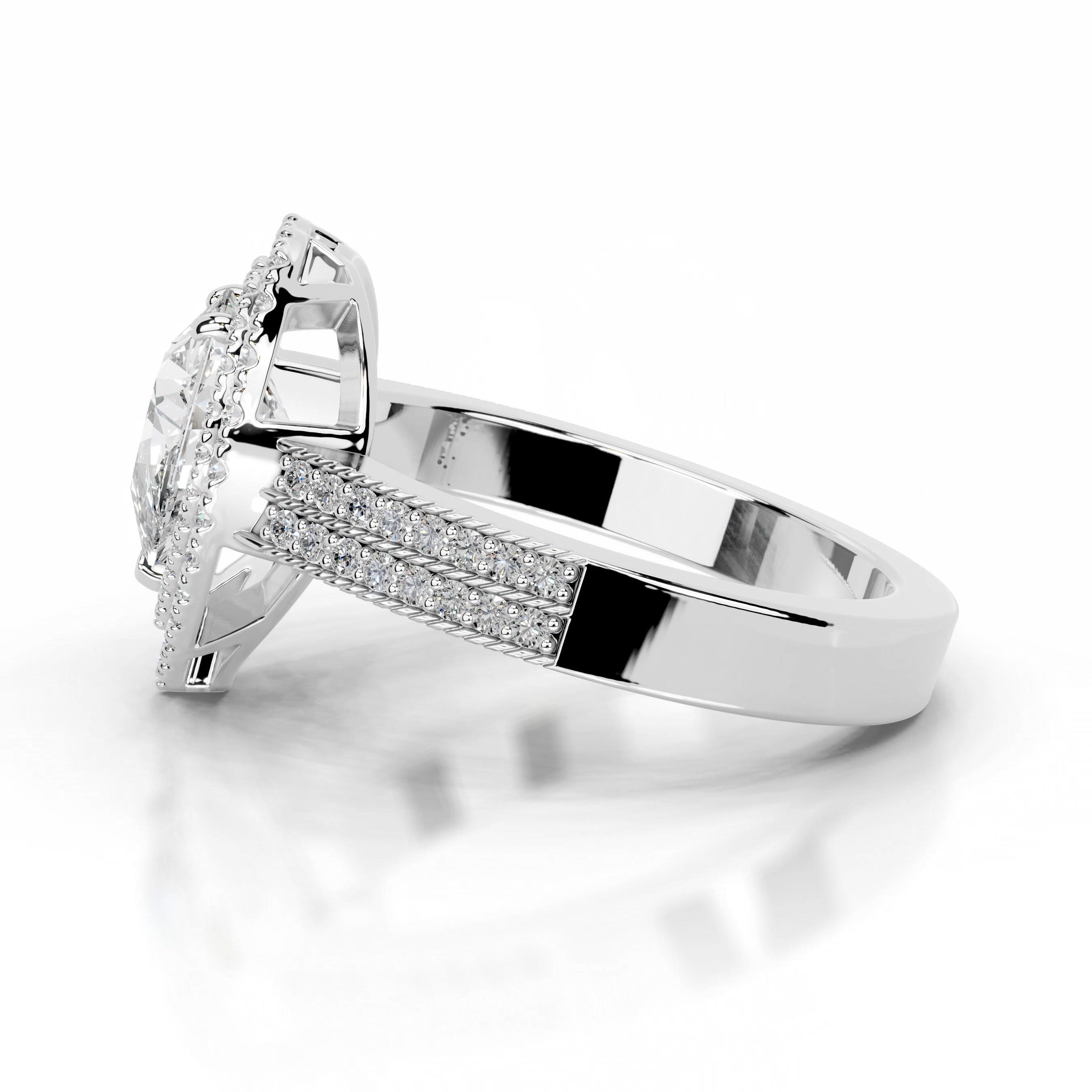 Orana Diamond Engagement Ring - 18K White Gold、mySite、hinf8tx79
