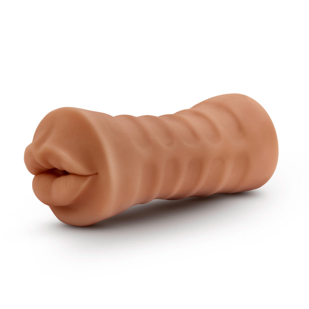 M For Men By Blush® | Isabella Realistic Mocha Vibrating Masturbator / Stroker、mySite、bottomscart