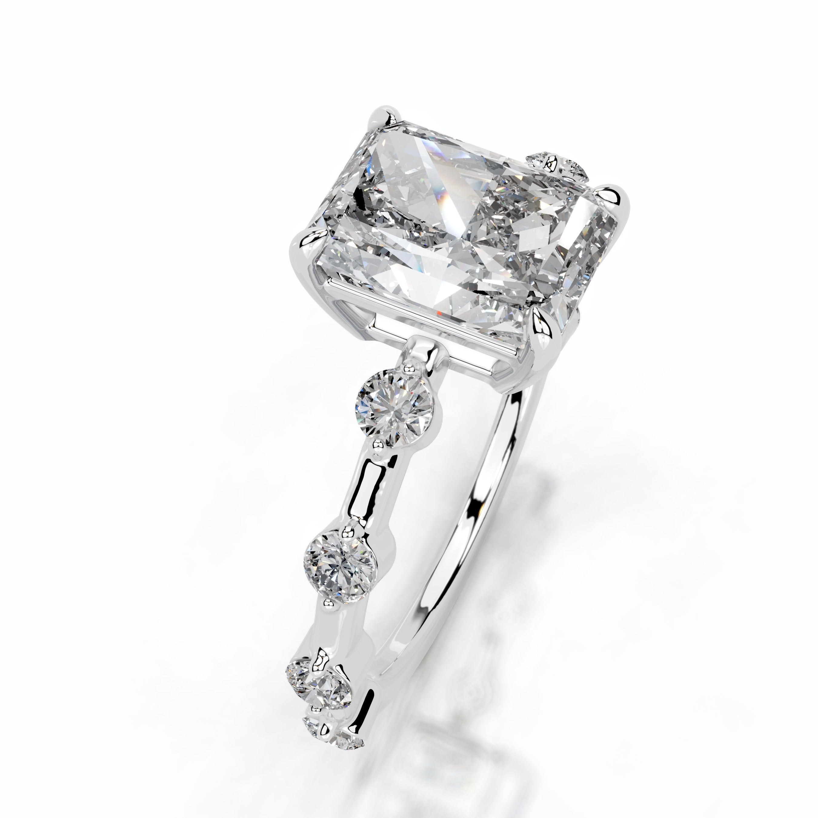Ksenia Diamond Engagement Ring - 18K White Gold、mySite、hinf8tx79