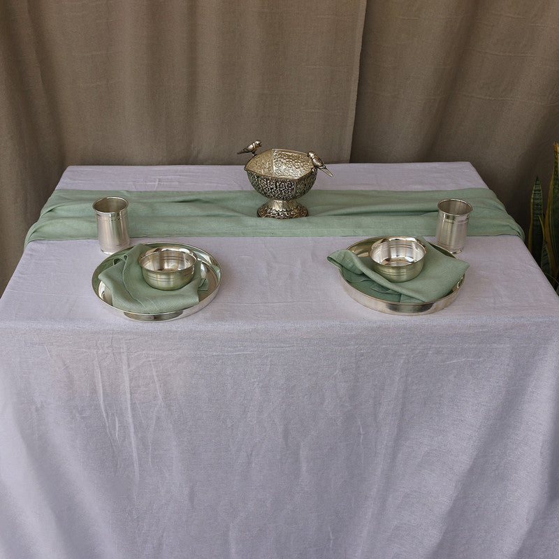 Pure Linen Table Cover | Sage Green、mySite、camillekostekn