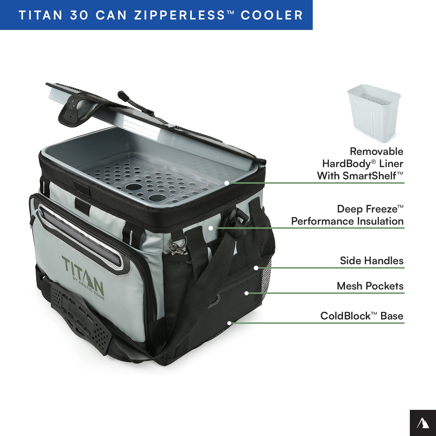 30 Can Zipperless HardBody® Cooler、mySite、noshort