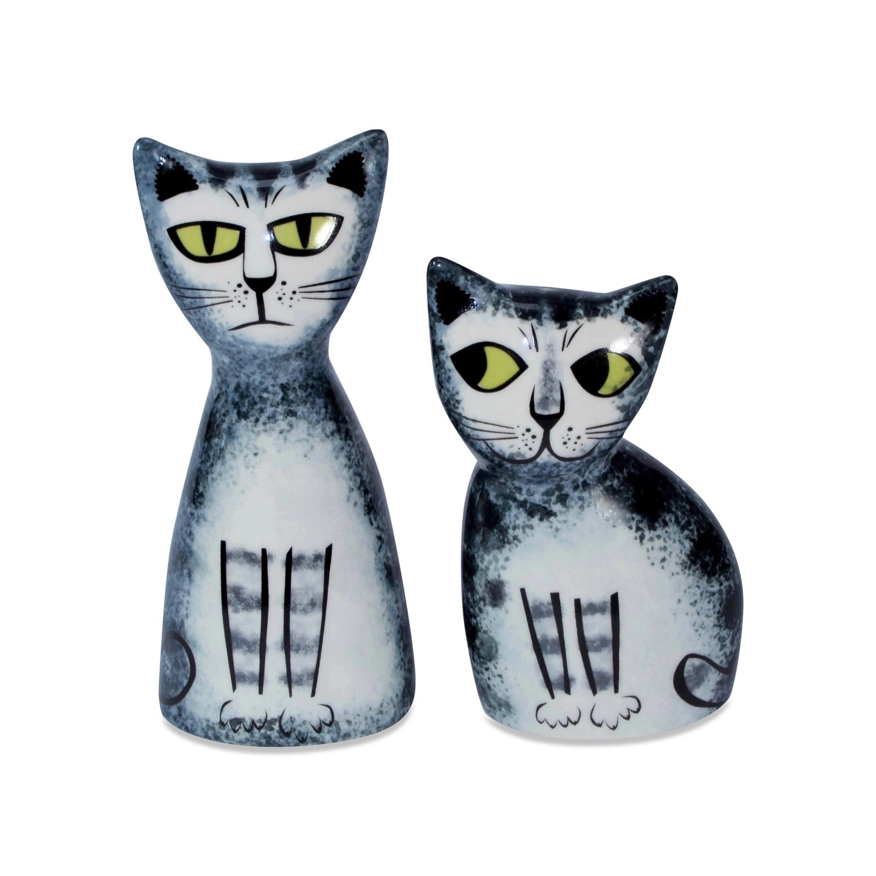 Grey Tabby Cat Salt and Pepper Shakers | Hannah Turner、mySite、g9winljtr
