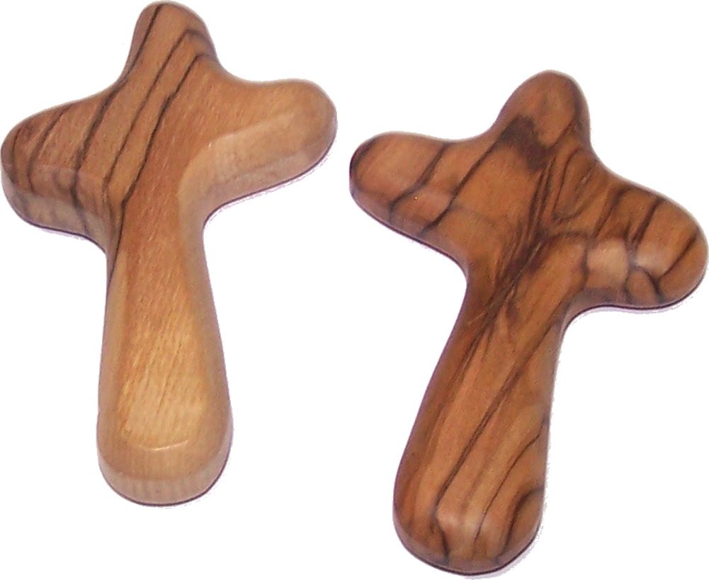 Small Olive Wood Pocket Comfort Holding Cross Package with Velvet Bag & Lord's Prayer Card - The Holding or Hand Cross (2 inches)、mySite、topwebapps