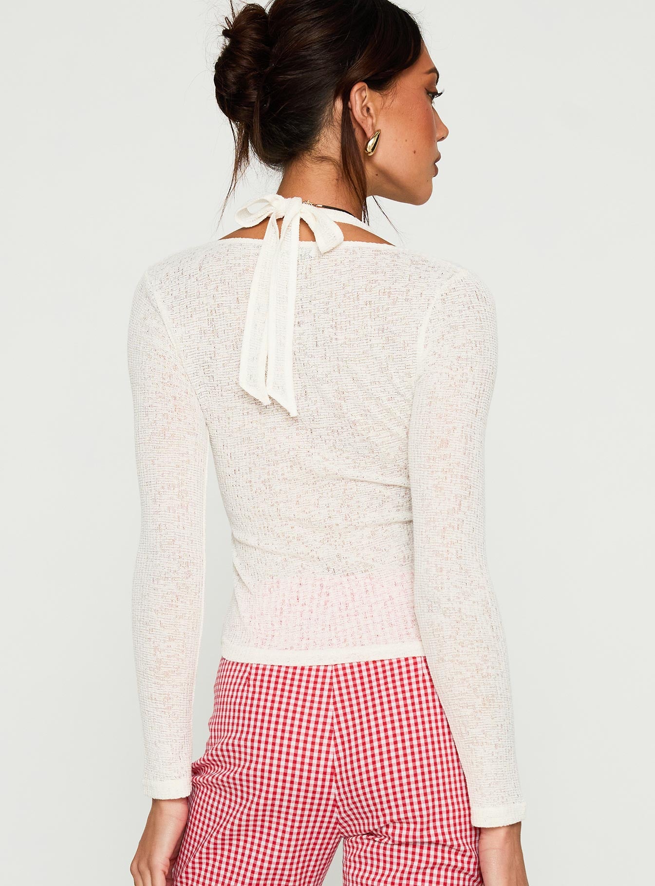 Levitating Long Sleeve Top White、mySite、solidvoid