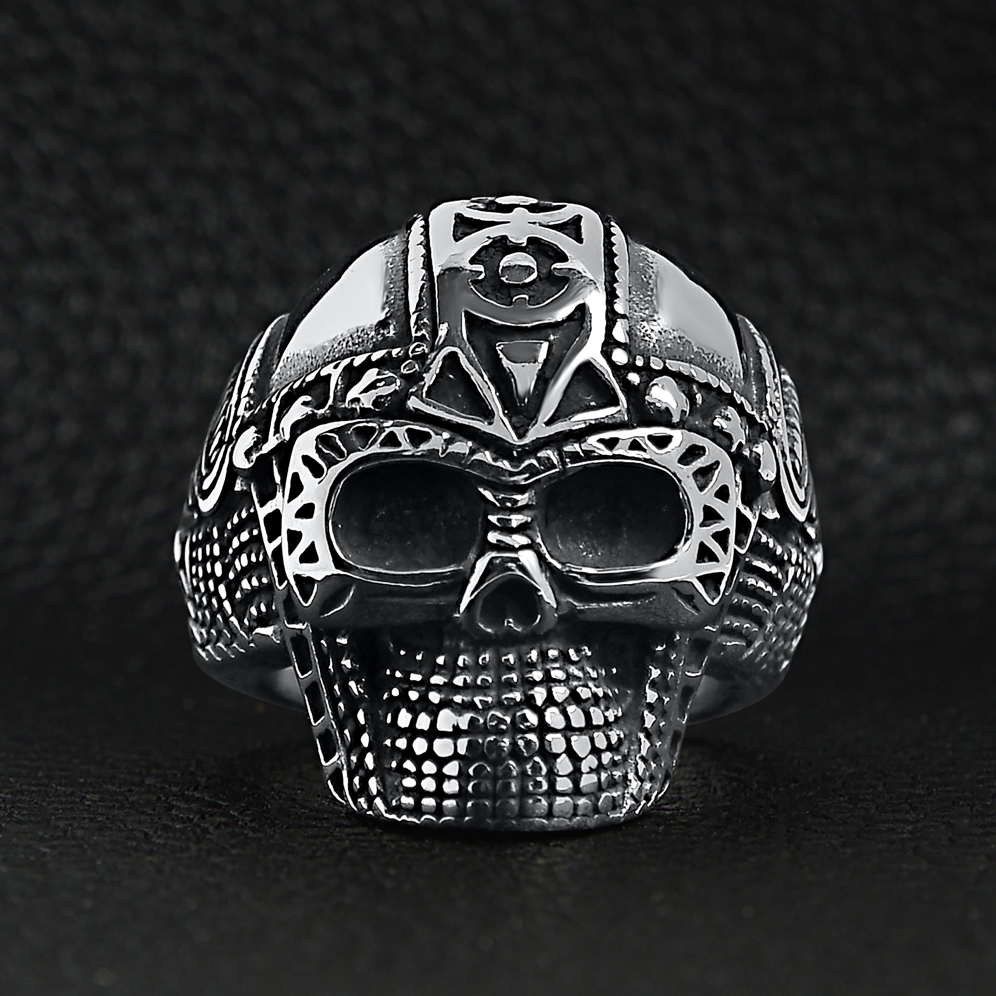 Stainless Steel Ancient Warrior Guard Skull Ring / SCR4040、mySite、dreamappss
