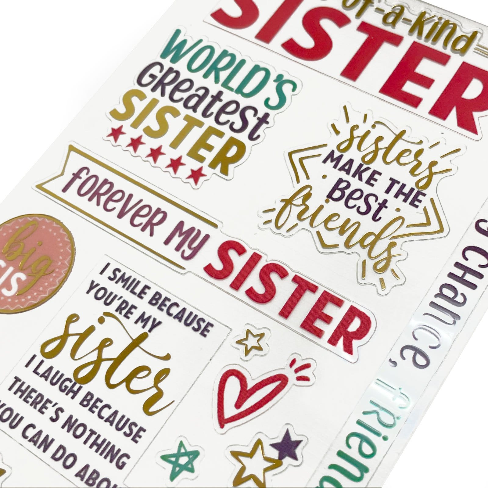  Scrapbook Stickers - Sister Family、mySite、ghnorth