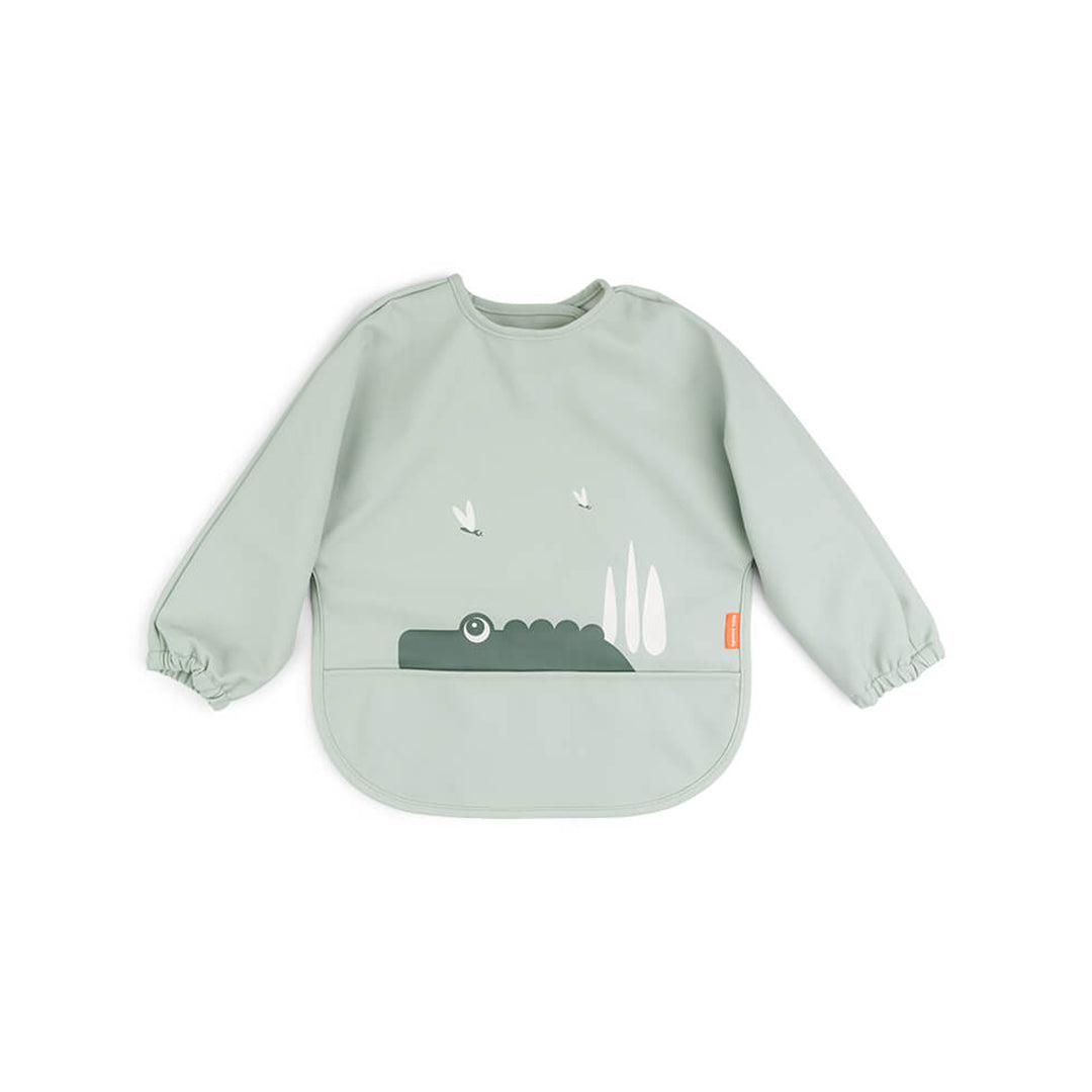  Done by Deer Sleeved Pocket Bib - Green - Croco、mySite、merchandisen