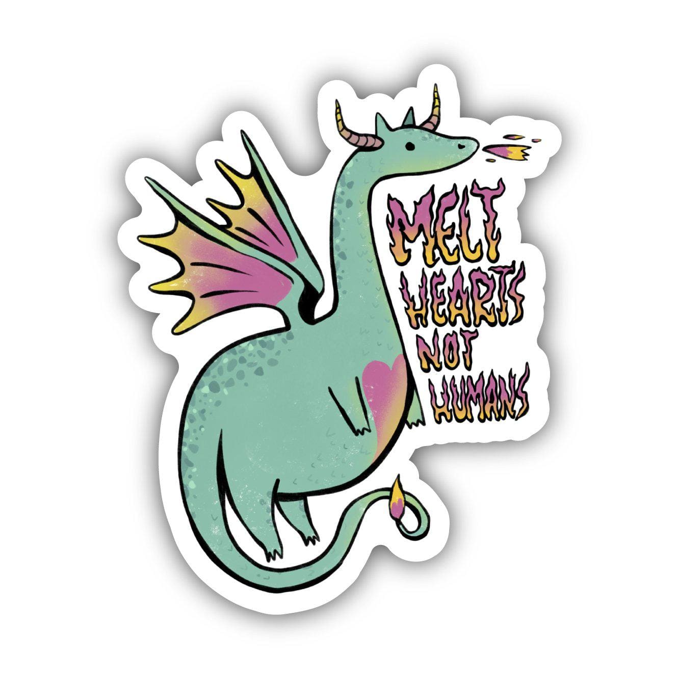  Green Melt Hearts Not Humans Dragon Fairytale Sticker、mySite、elrpsem3k