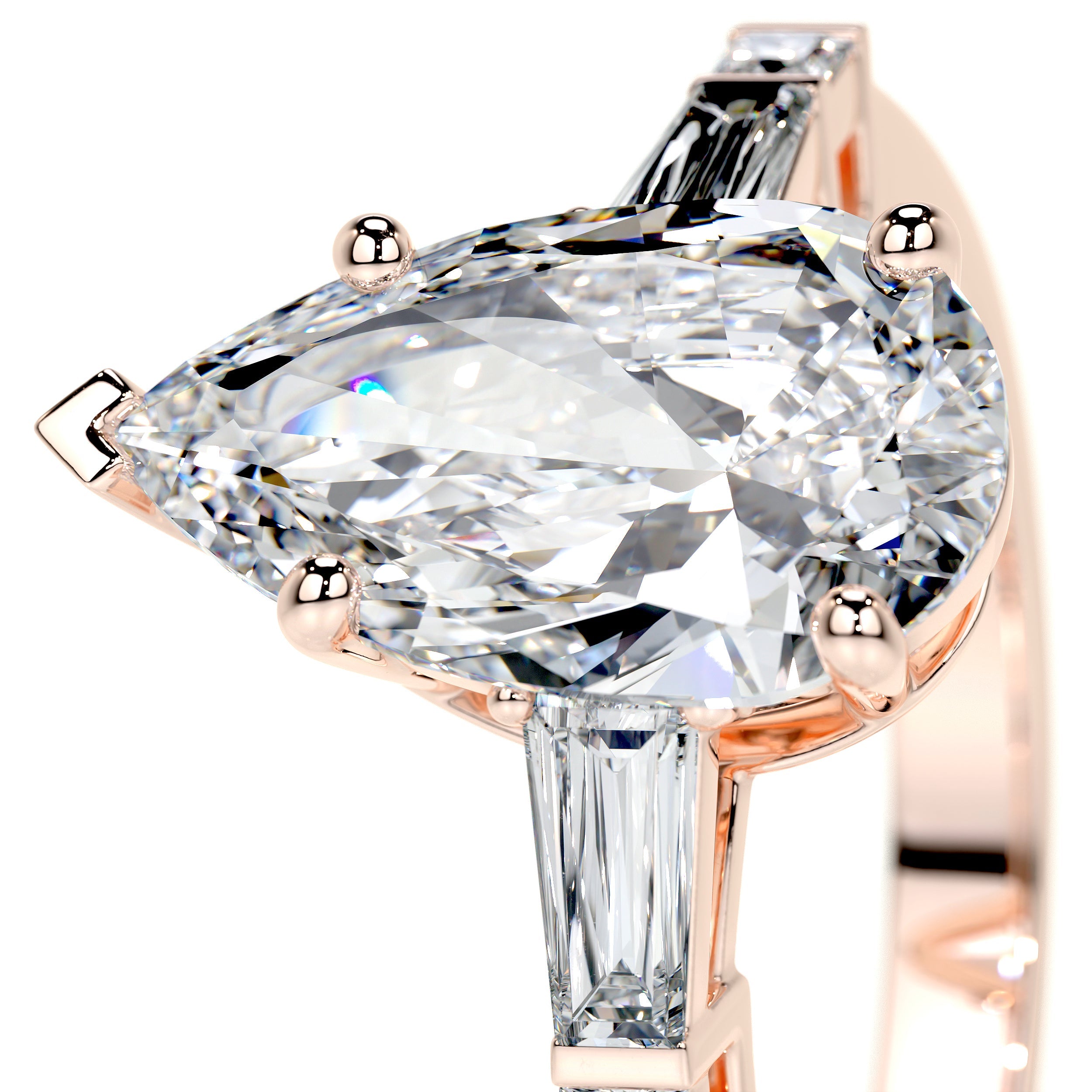 Keyshawna Lab Grown Diamond Ring -14K Rose Gold (RTS)、mySite、hinf8tx79