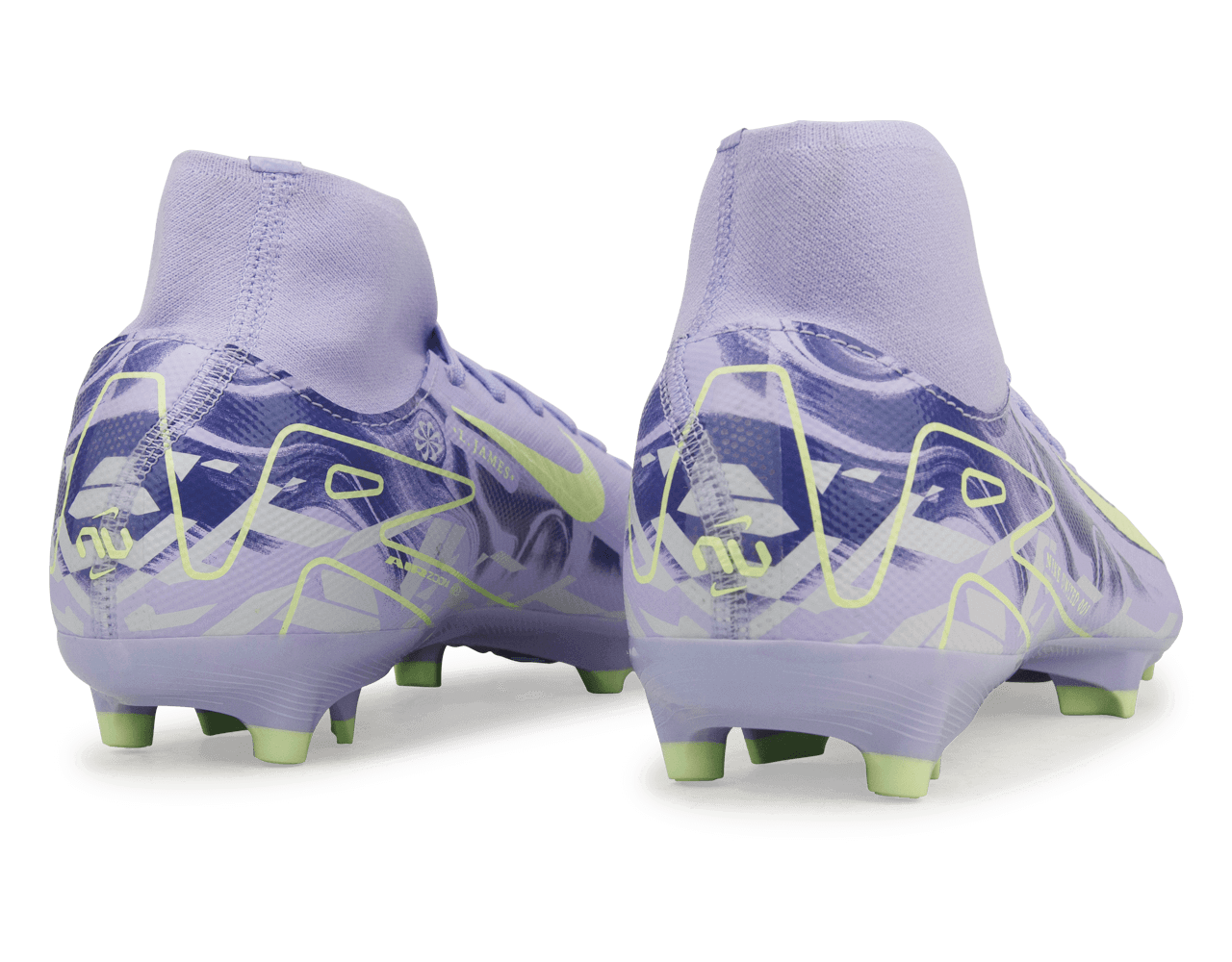 Nike Men's United Mercurial Superfly 10 Academy FG/MG Purple Agate/Barely Volt、mySite、noshort