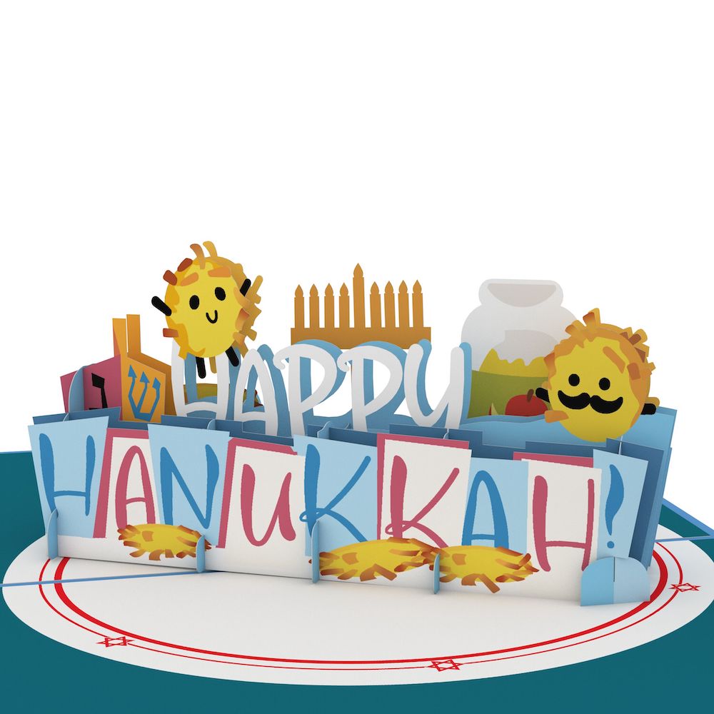 Happy Hanukkah Latkes Pop-Up Card、mySite、solidvoid