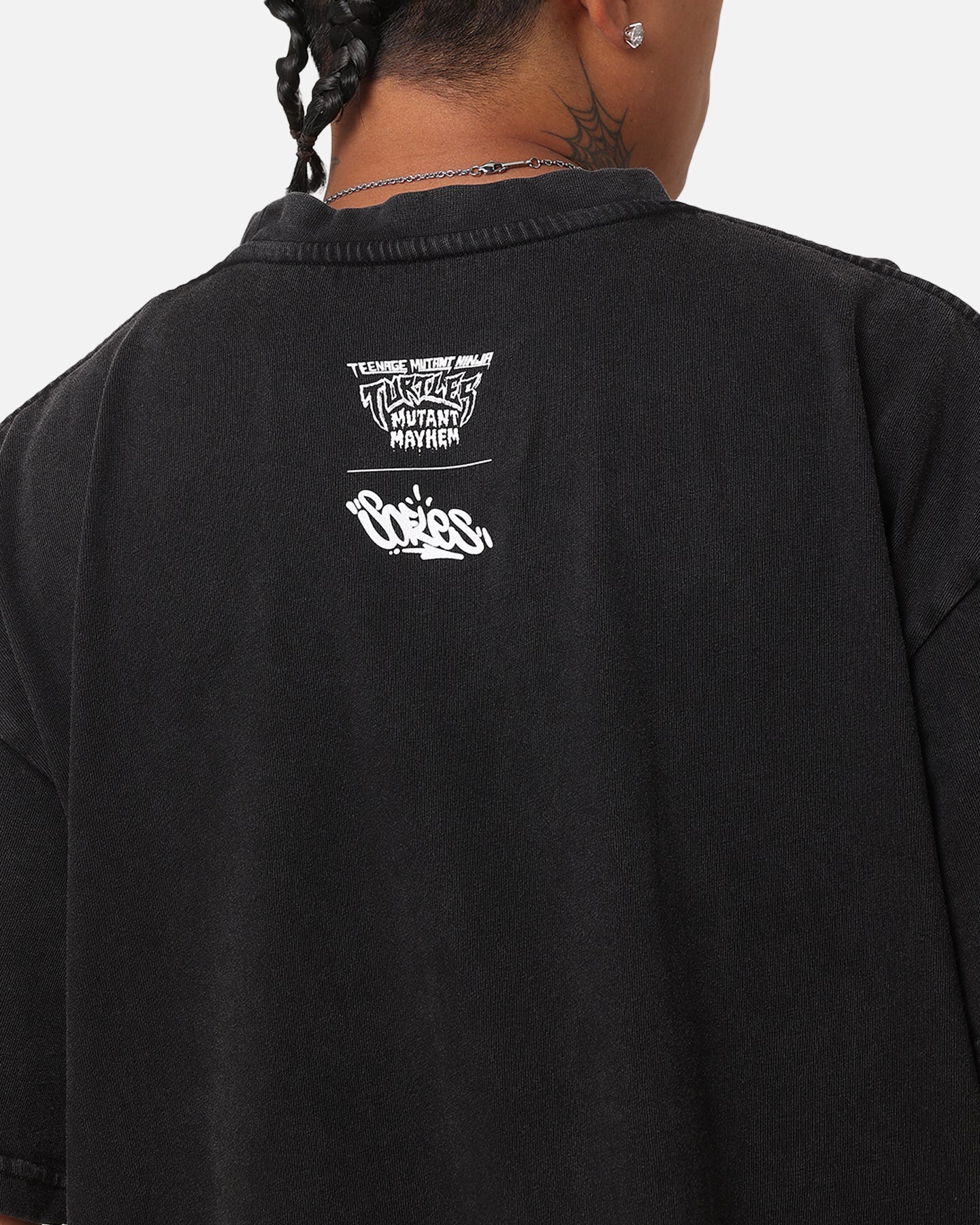 Goat Crew X Teenage Mutant Ninja Turtles Michelangelo X Sofles Vintage T-Shirt Black Acidwash、mySite、zt4zffjzw