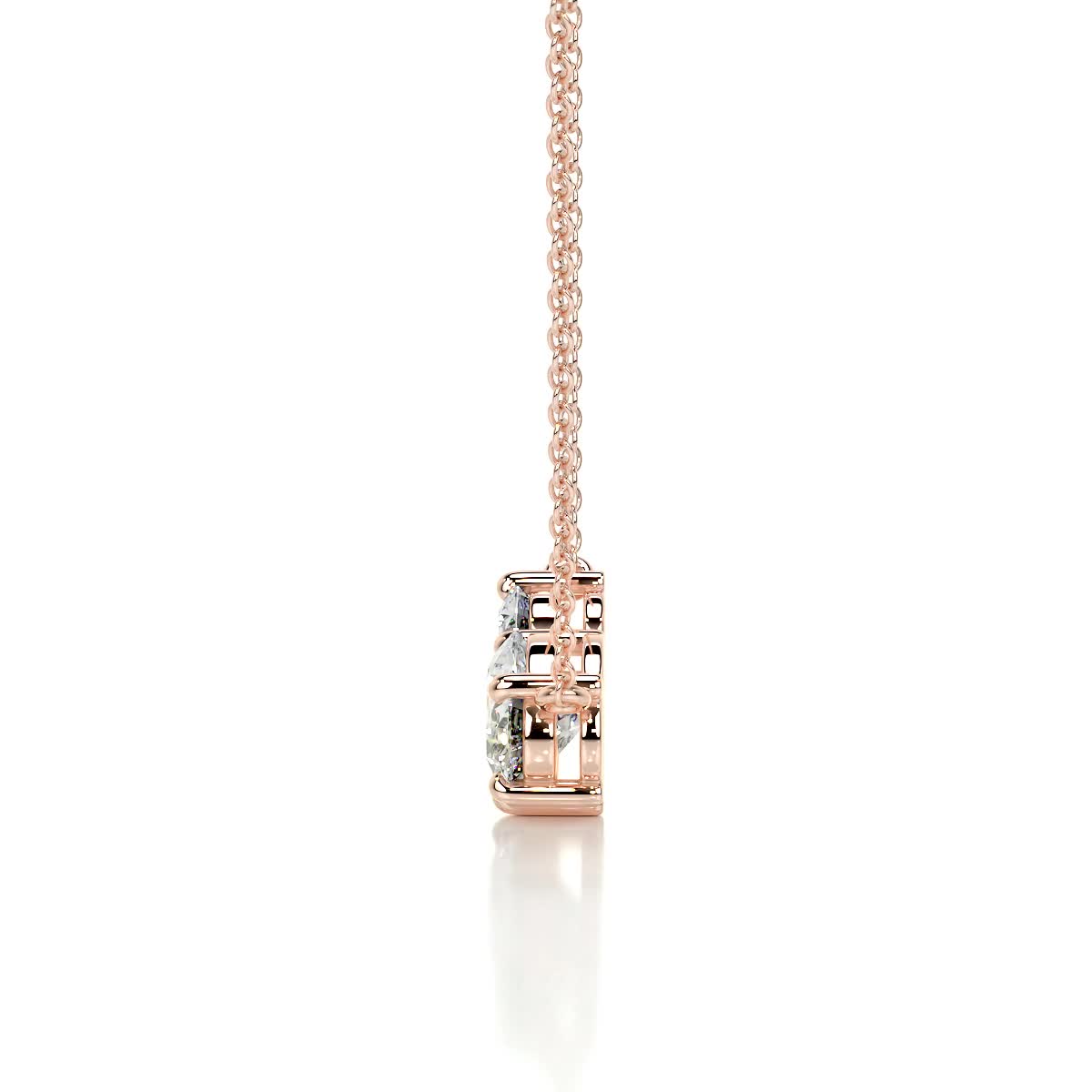 Petit Susan Lab Grown Diamond Pendant -14K Rose Gold、mySite、hinf8tx79