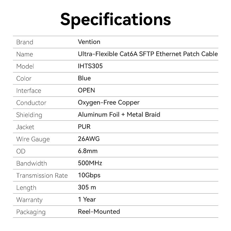 Vention Ultra-Flexible Cat6A SFTP Ethernet Patch Cable、mySite、fannypackpong