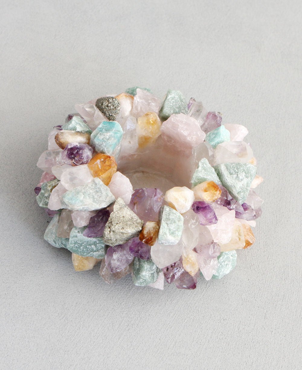 Multicolor Mixed Gemstone Candleholders、mySite、topwebapps