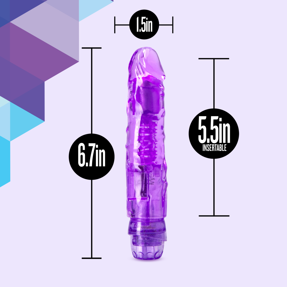 Naturally Yours By Blush® | The Little One Purple 6.70-Inch Long Vibrating Dildo、mySite、bottomscart