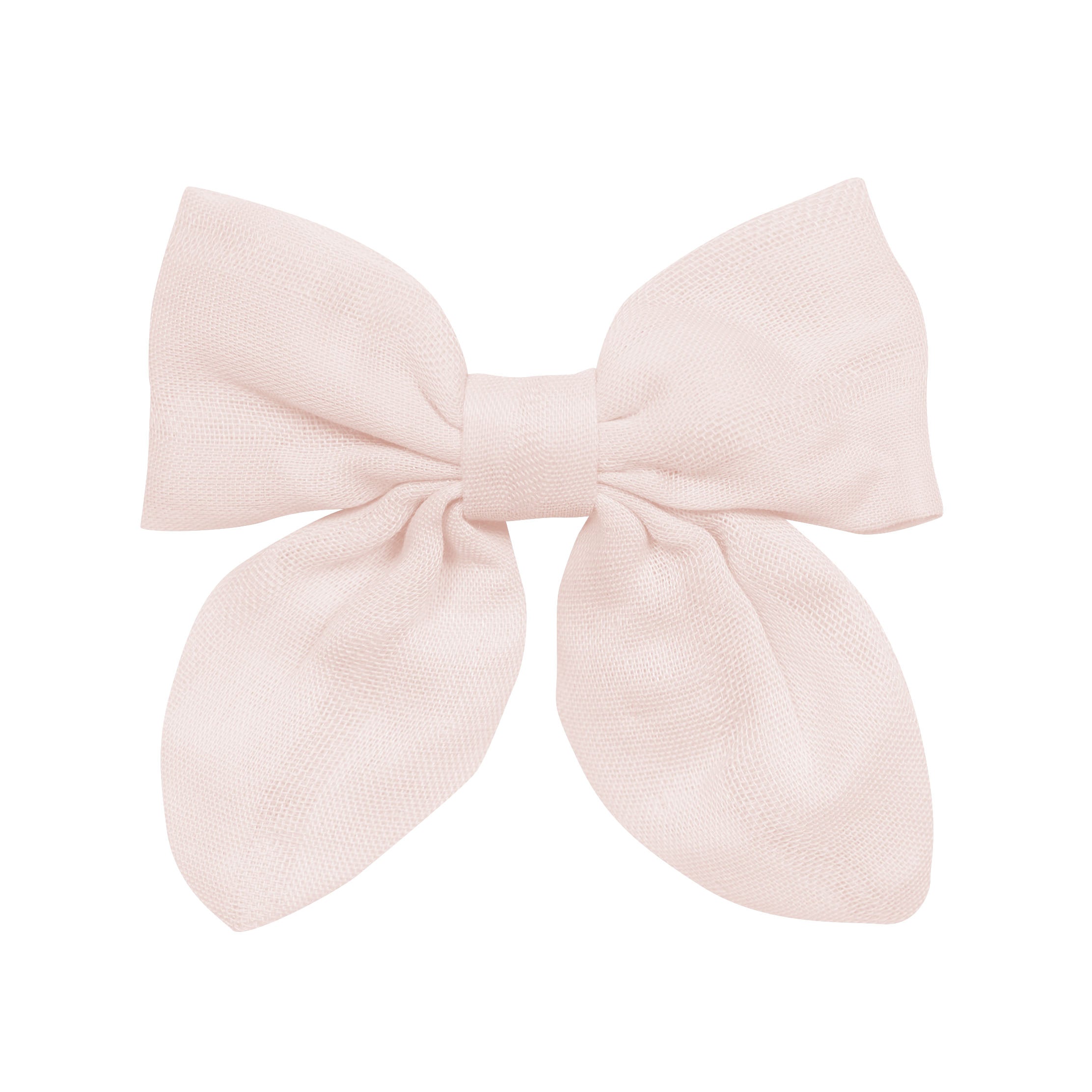  Bamboo Muslin Alligator Clip Bow in Blush、mySite、layawaytickets