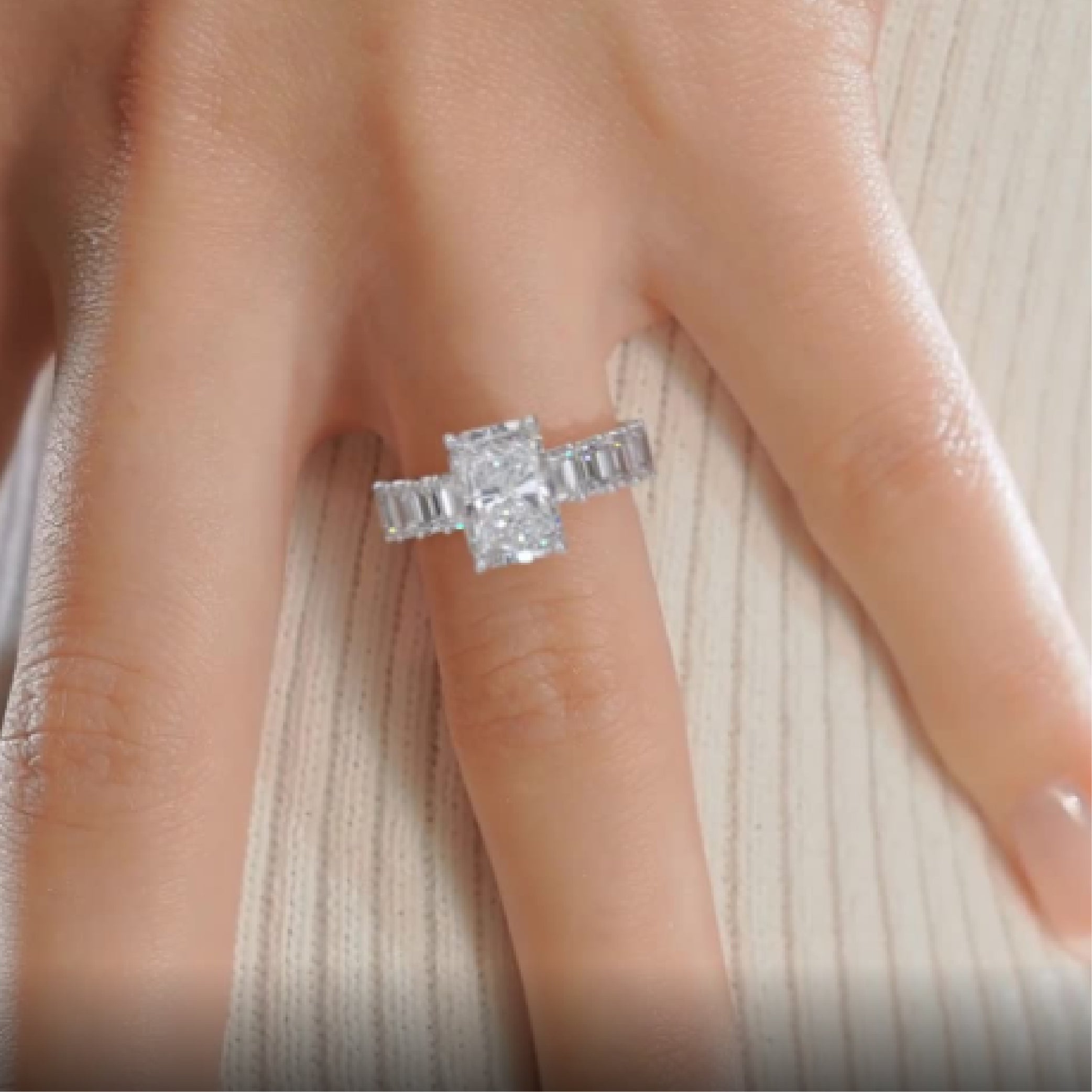 Arabella Lab Grown Diamond Ring -Platinum、mySite、hinf8tx79