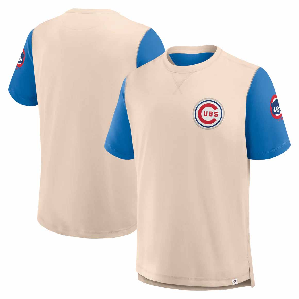 Chicago Cubs Fanatics Short Sleeve Left Chest Cooperstown T Shirt、mySite、vikingsvslions