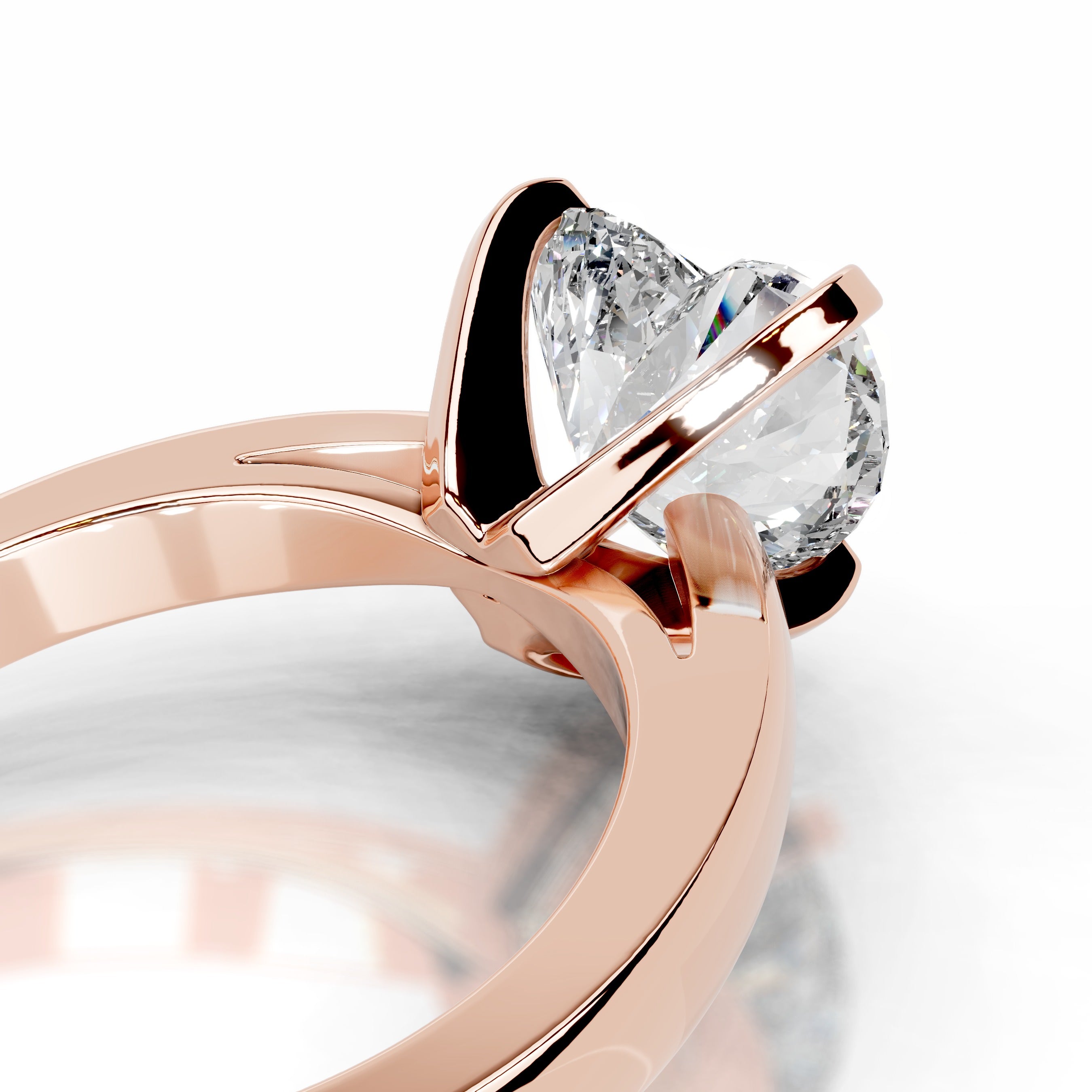 Diana Diamond Engagement Ring - 14K Rose Gold、mySite、hinf8tx79