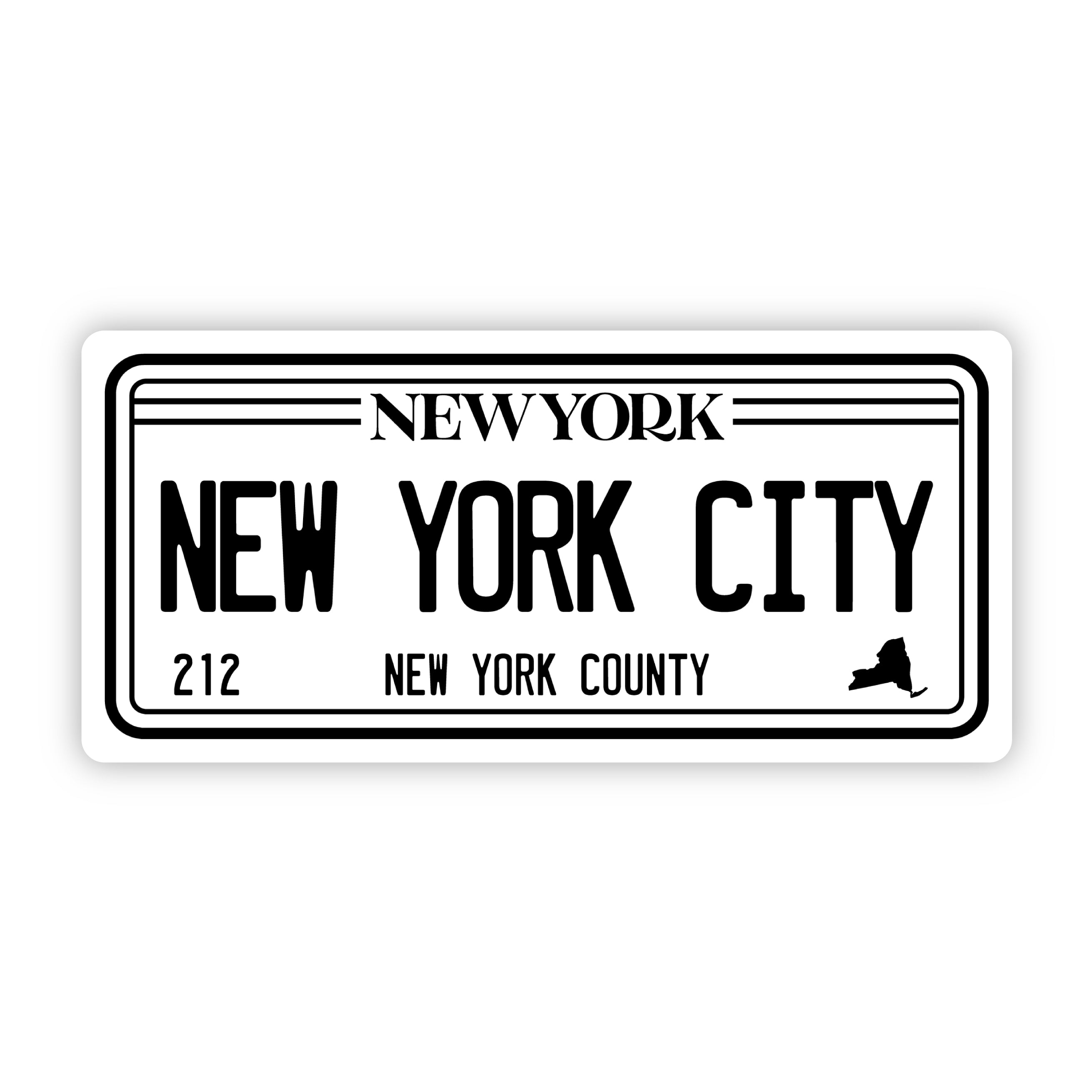 New York City 212 Bumper Sticker (5 inch)、mySite、elrpsem3k