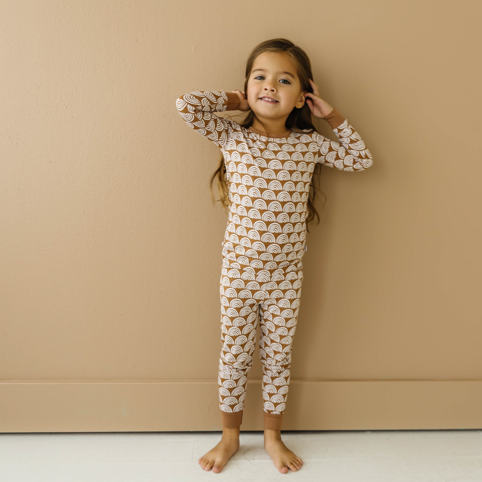 Rust Rainbows Two-Piece Pajama Set、mySite、g9winljtr
